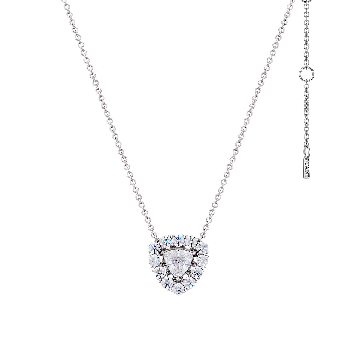 ネックレス・ペンダント TANI by MINETANI Mila Oval Pendant Pave Chain Necklace Designer fashion, Seoul-fully created | W Concept