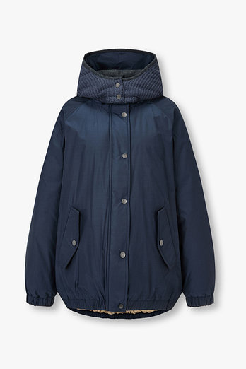 BRUNELLO CUCINELLI 여성 디태처블 니트 후드 다운 패딩 자켓 | 신세계V