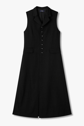 Yohji Yamamoto [Y's] 싱글 버튼 개버딘 롱 베스트 | 신세계V