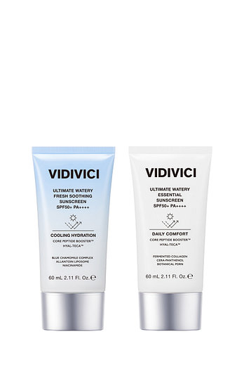 VIDIVICI [클렌징오일30ml+선크림20ml 증정] 얼티밋 워터리 선크림 듀오 (얼티밋 워터리 에센셜 선크림 + 얼티밋 워터리 프레시 수딩 선크림) | 신세계V