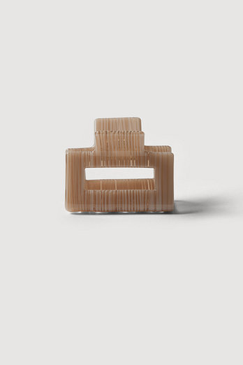 JAJU 패턴 사각 헤어집게 소, 브라운 | 신세계V