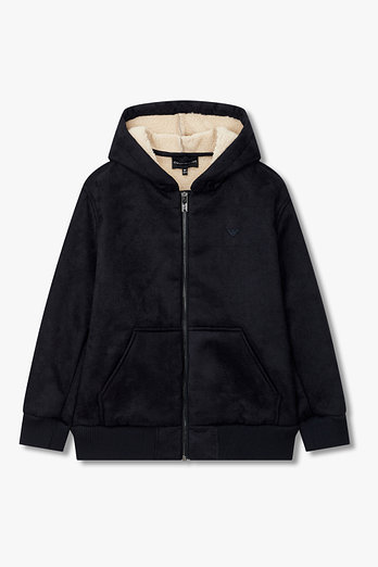 EMPORIO ARMANI JUNIOR [남아] 스웨이드 이펙트 후드 자켓 | 신세계V