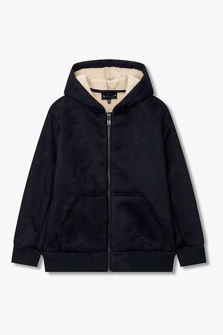 EMPORIO ARMANI JUNIOR [남아] 스웨이드 이펙트 후드 자켓 | 신세계V