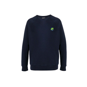 MAISON KITSUNE [명품] 15주년 네온 폭스헤드 맨투맨 네이비 FM00385KM0001 NA 49376851 | 신세계V