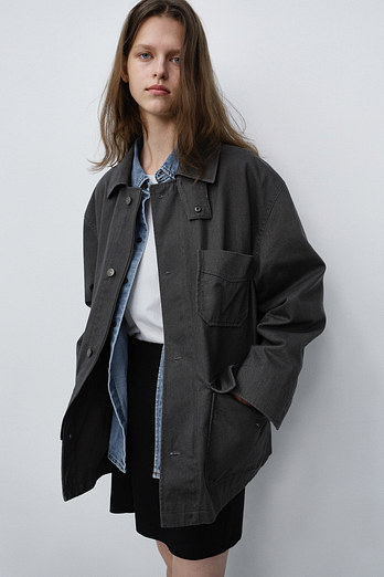 DUNST UNISEX CHORE JACKET SEPIA_UDJA6C104W2 | 신세계V