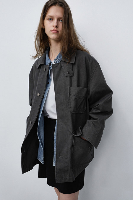 DUNST UNISEX CHORE JACKET SEPIA_UDJA6C104W2 | 신세계V
