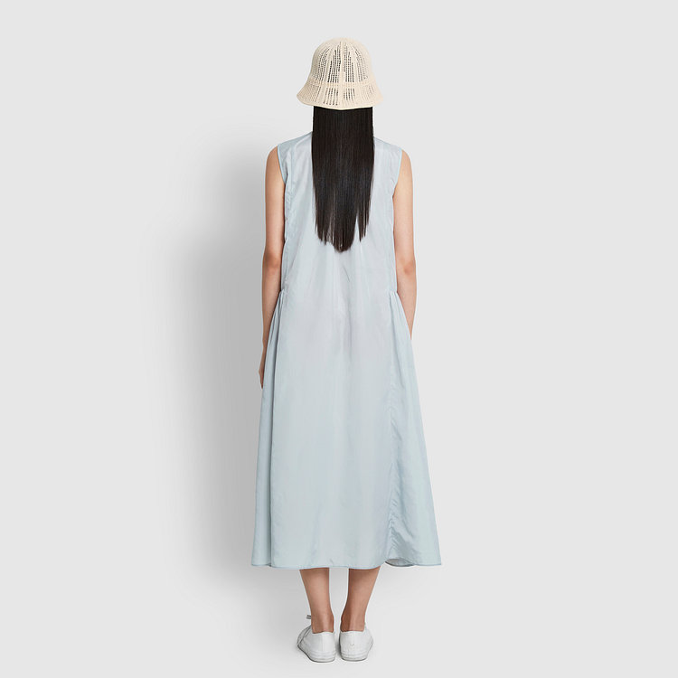 여 소프트 셔링 민소매 원피스