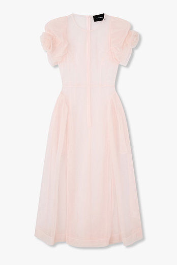 SIMONE ROCHA 로즈 퍼프 슬리브 시어 드레스 | 신세계V