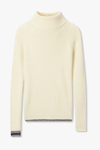 Yohji Yamamoto [Y's]보카시 트림 래글런 터틀넥 니트 | 신세계V