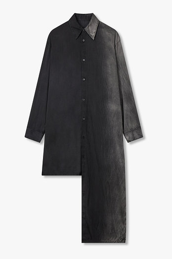 Yohji Yamamoto [REGULATION] 애시메트릭 워시드 셔츠 | 신세계V