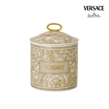 VERSACE LIVING [베르사체] 바로코 베이지 원형 용기 (중) 360ml | 신세계V