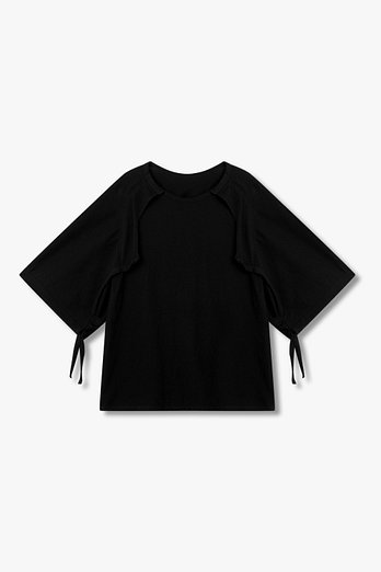 Yohji Yamamoto [FEMME]볼레로 레이어드 티셔츠 | 신세계V