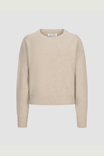 YVES SALOMON [공식] 이브살로몬 메리노 베이지 니트 | 신세계V