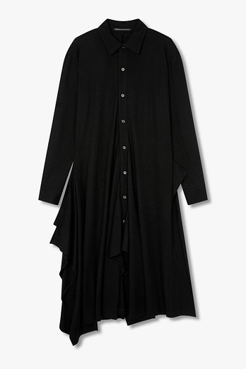 Yohji Yamamoto [FEMME] 플라운스 헴 셔츠 드레스 | 신세계V