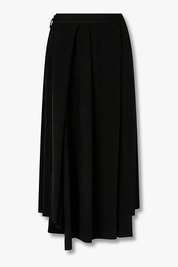Yohji Yamamoto [REGULATION]폴리 블렌드 플리츠 스커트 | 신세계V