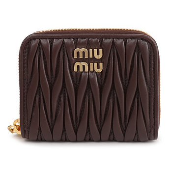 MIU MIU 미우미우 마테라쎄 나파 가죽 동전지갑 5MM268-AFPP-F0NBL | 신세계V