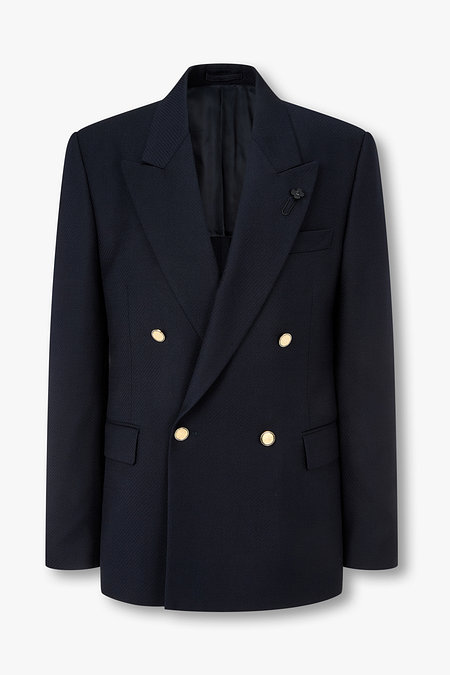 LARDINI 메탈 버튼 더블 블레이저 | 신세계V