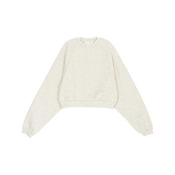 FEAR OF GOD [FEAR OF GOD] 피어오브갓 에센셜 여성 기모 맨투맨 192HO257832FW OATMEAL HEATHER | 신세계V
