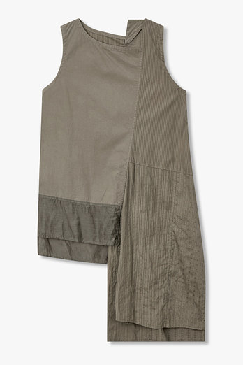 Yohji Yamamoto [Y's]패치워크 슬리브리스 블라우스(카키) | 신세계V