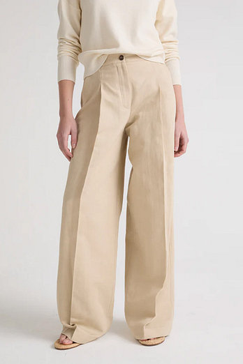 YVES SALOMON [공식] 이브살로몬 린넨 트라우저 팬츠 | 신세계V