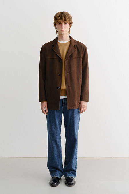 DUNST UNISEX ALTER-SUEDE HALF JACKET BROWN_M_UDJA5C110W2 | 신세계V