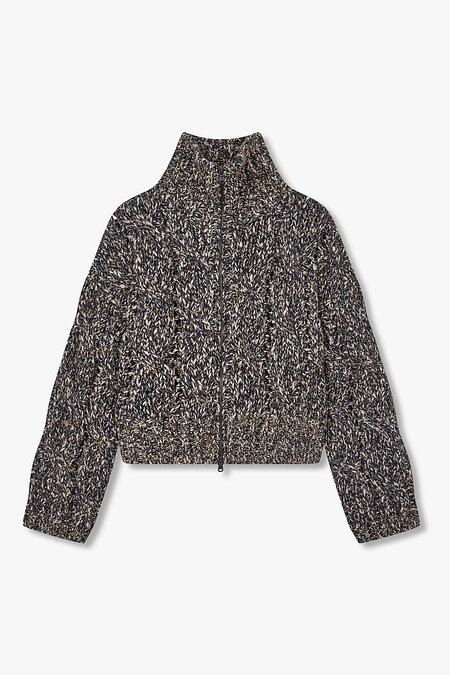 BRUNELLO CUCINELLI 여성 스팽글 케이블 니트 가디건 | 신세계V