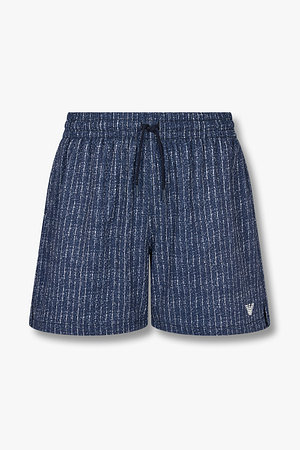 EMPORIO ARMANI UNDERWEAR(엠포리오 아르마니 언더웨어) 남성 스트라이프 패턴 스윔 쇼츠 | 신세계V
