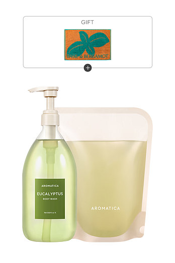 AROMATICA [대용량] 유칼립투스 바디워시 1L & 리필 500ML 세트 | 신세계V