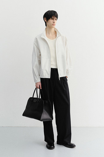 DUNST LOUNGE WOOL SLACKS BLACK STRIPE_M_UDPA6B321BK | 신세계V