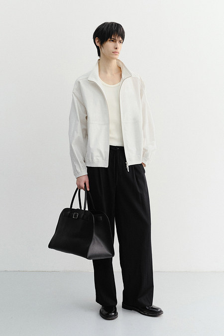 DUNST LOUNGE WOOL SLACKS BLACK STRIPE_M_UDPA6B321BK | 신세계V