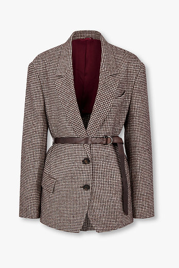 BRUNELLO CUCINELLI 여성 하운드투스 벨티드 싱글 자켓 | 신세계V