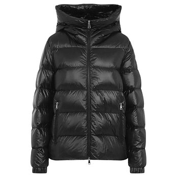MONCLER 몽클레어 24FW BIRON 로고 패치 패딩자켓 블랙 1A000 91 597WN 999 42122201 | 신세계V