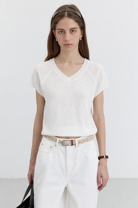 DUNST HANDCRAFTED WEAVING CROCHET BELT ECRU_UDBE5E210CR | 신세계V
