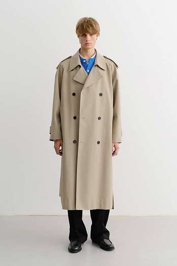DUNST UNISEX OVERSIZED TRENCH COAT BEIGE_M_UDTR5C101I2 | 신세계V