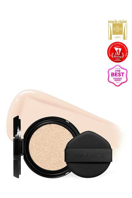 VIDIVICI 블랙 퍼펙션 커버 핏 쿠션 리필 SPF40 PA++ (19N 포슬린) | 신세계V