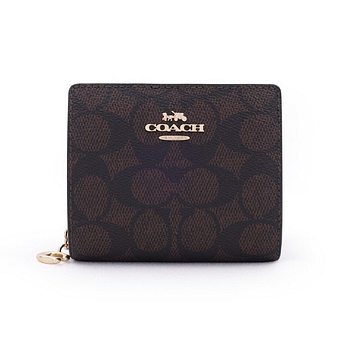 COACH 코치 반지갑 여자 명품지갑 똑딱이 지갑 현금 동전 미니지갑 CW789IMXAQ 44390330 | 신세계V