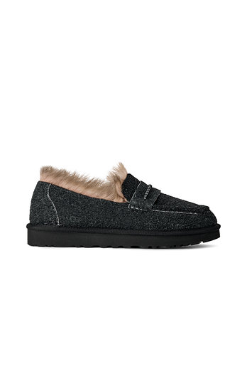 UGG [WOMEN] 헤어리 스웨이드 스티치 로퍼 (엘리스 로퍼) | 신세계V