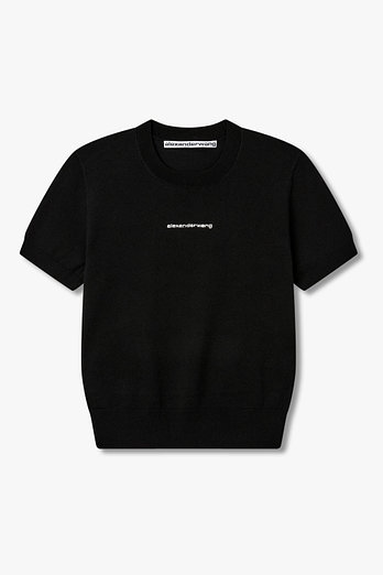 ALEXANDERWANG 핫픽스 로고 크루넥 풀오버 | 신세계V