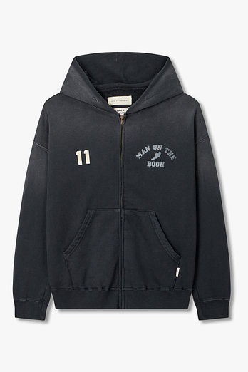 MAN ON THE BOON [MADE IN USA] 코튼 테리 후디드 집업 | 신세계V