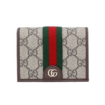 GUCCI 구찌 838487 FAE0L 9746 수프림 웹 오피디아 GG 스몰 반지갑 | 신세계V
