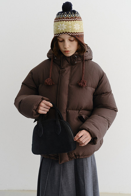 DUNST SUEDE BOSTON TOTE BAG BLACK_UDBA5F202BK | 신세계V