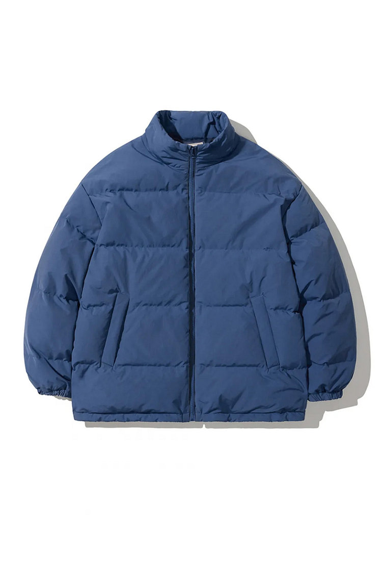 DETACHABLE HOOD DOWN PUFFER JACKET [DEEP BLUE]