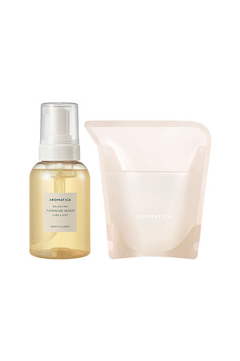 AROMATICA 퓨어 앤 소프트 여성청결제 본품 & 리필 세트 | 신세계V
