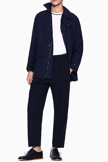 GIORGIO ARMANI 남성 울 블렌드 캔버스 피코트 | 신세계V