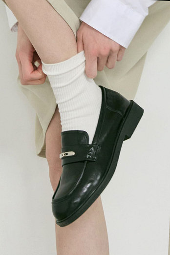 A PIED MARCHE Pied 메탈 클로져 소가죽 로퍼 3.5cm -PM3030 (1color) | 신세계V
