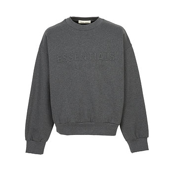 FEAR OF GOD [FEAR OF GOD] 피어오브갓 에센셜 남성 기모 맨투맨 192HO256551F CHARCOAL HEATHER | 신세계V