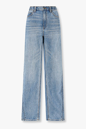 ALEXANDERWANG(알렉산더왕) 엠보싱 로고 벌룬 데님 팬츠 | 신세계V