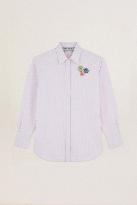 GOLDEN GOOSE KOREA [공식 스토어] 골든구스  여성 올오버 투알 드 주이 패턴 자카드 셔츠 GWP00820 P000710 81628 | 신세계V