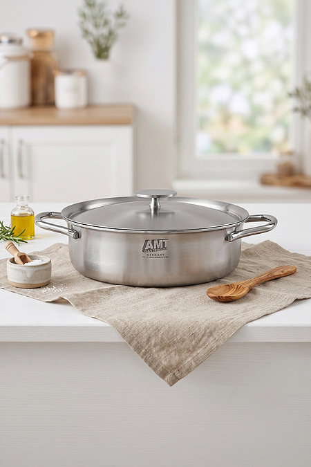 AMT AMT 316Ti 스텐 통5중 코닉 전골 냄비 24cm | 신세계V