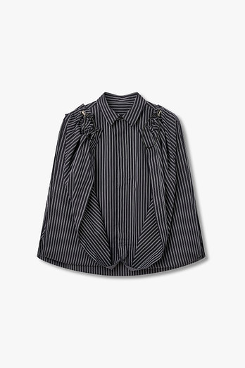 SACAI 여성 벌룬 포플린 셔츠 | 신세계V